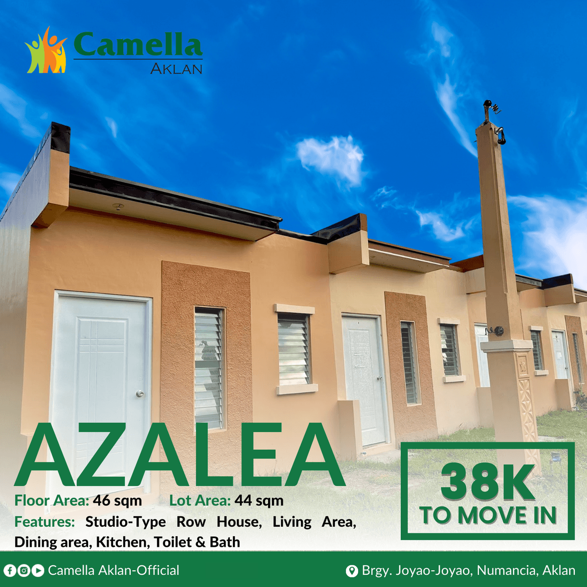 Rowhouse StudioType House and Lot For Sale In Numancia Aklan Kalibo