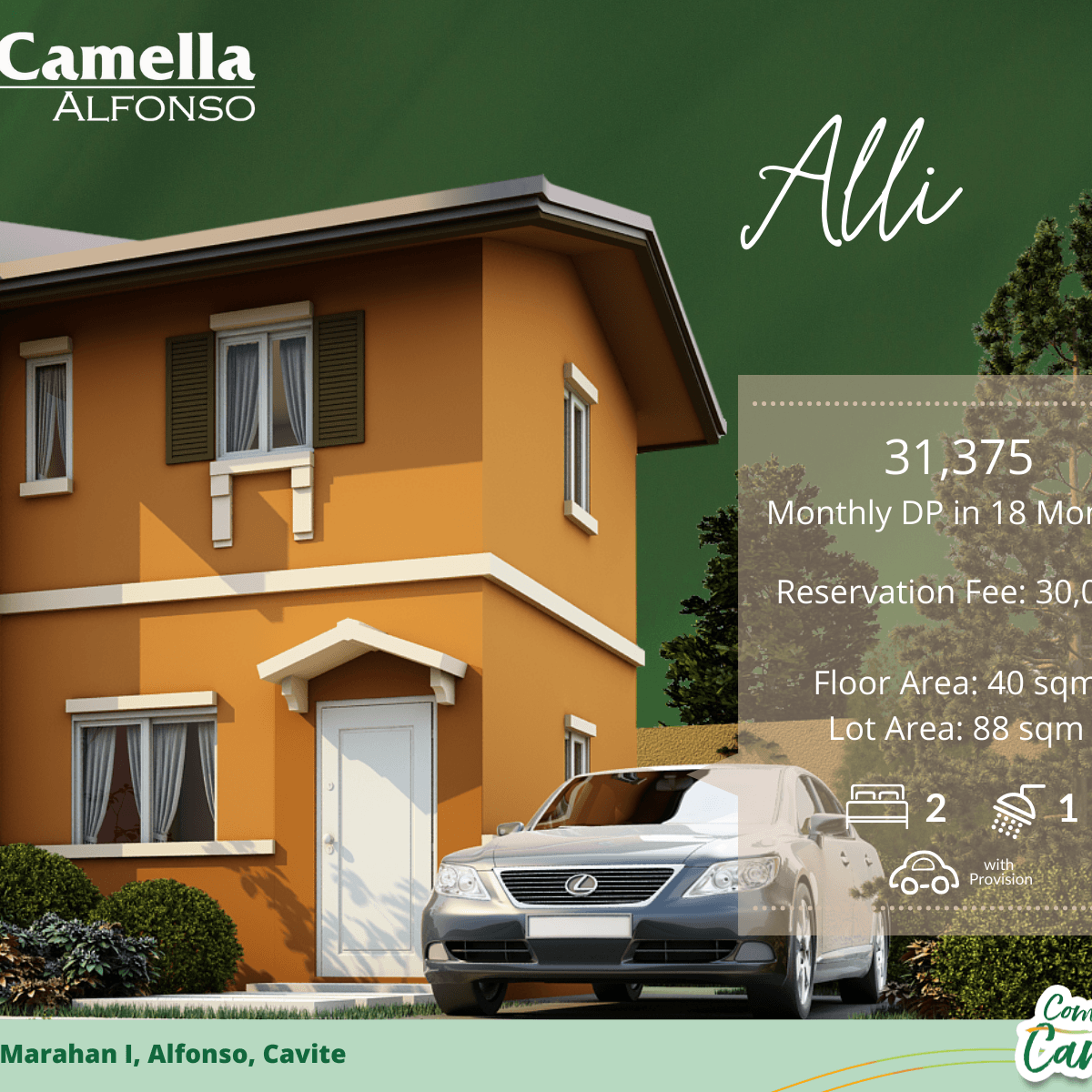 2Bedroom House For Sale in Cavite (Alli in Camella Alfonso) [House and Lot 🏘️] (October 2021
