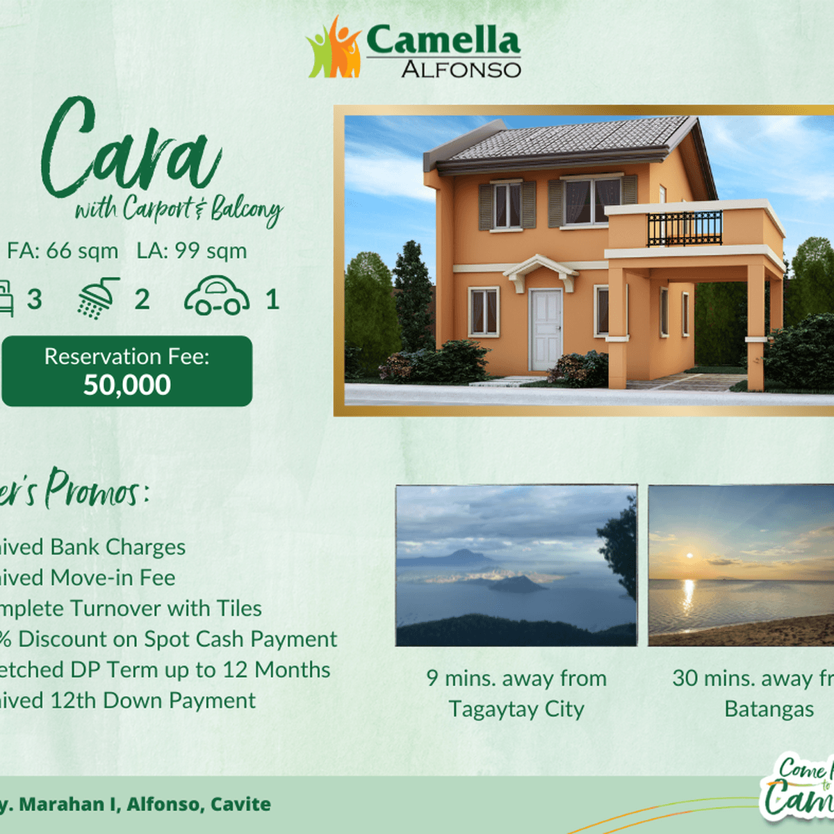 3BR w/ CB House for Sale in Alfonso Cavite (9 mins away from Tagaytay