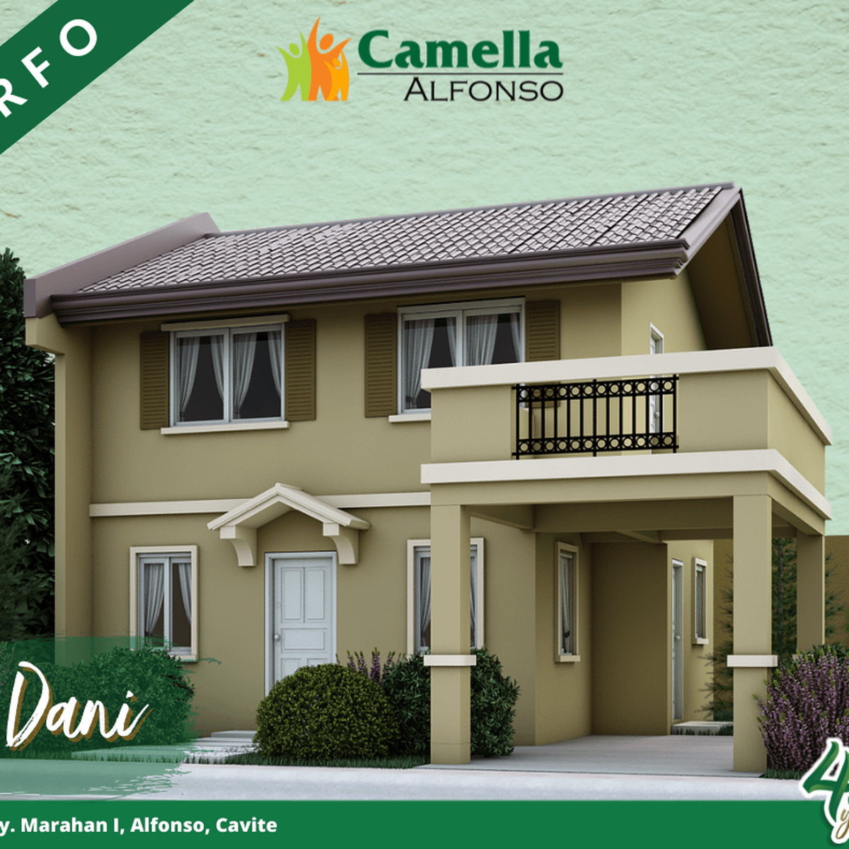 4BR House for Sale in Alfonso Cavite (Dani in Camella Alfonso) [House