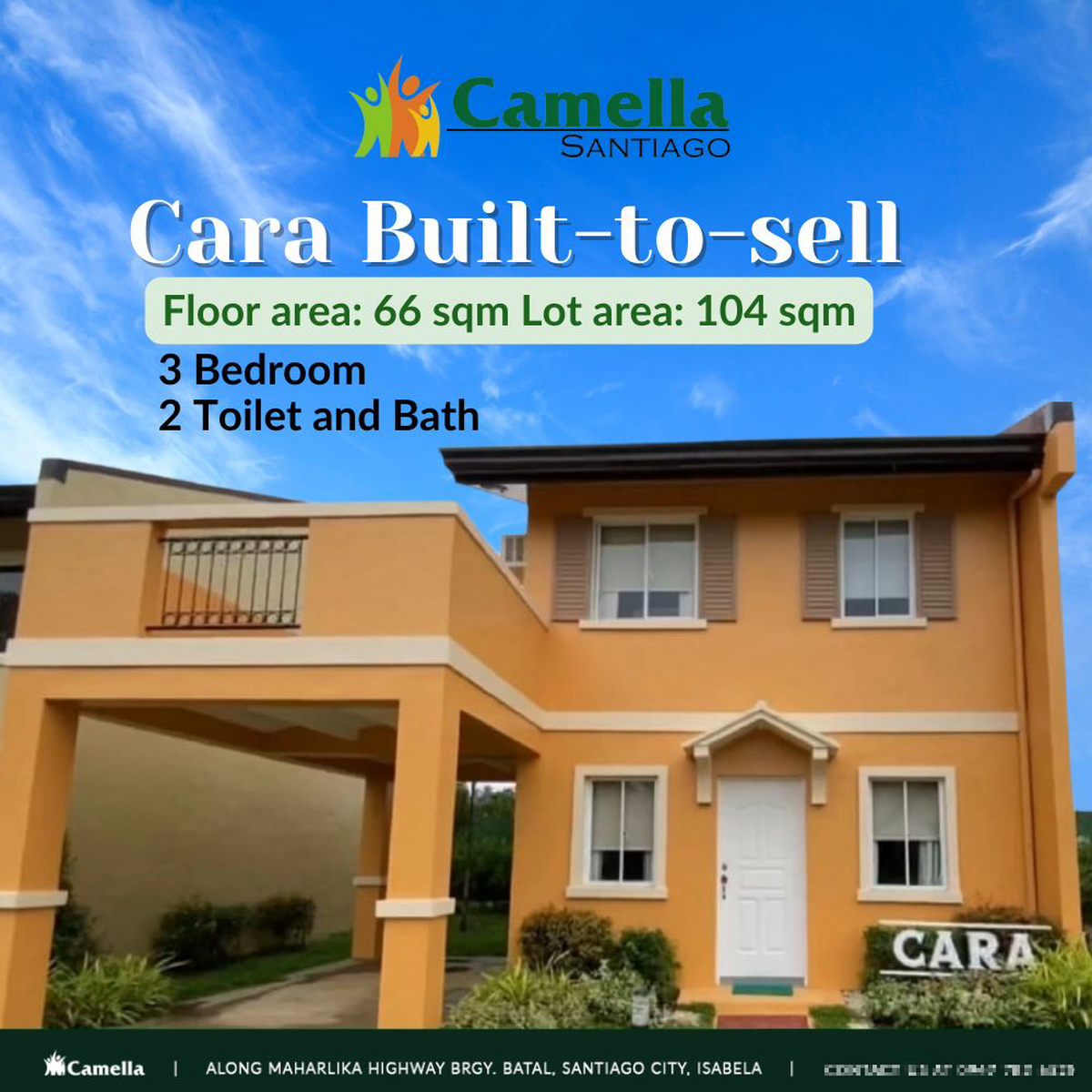 House and lot in Santiago City, Cara 3 Bedroom Builttosell [House and