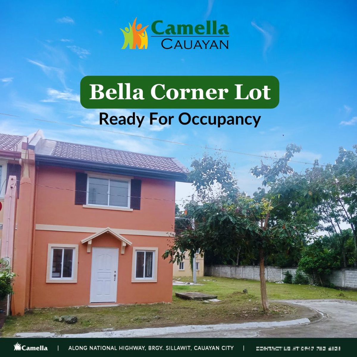 House and lot in Cauayan CityBella corner lot RFO 2 bedroom [House and