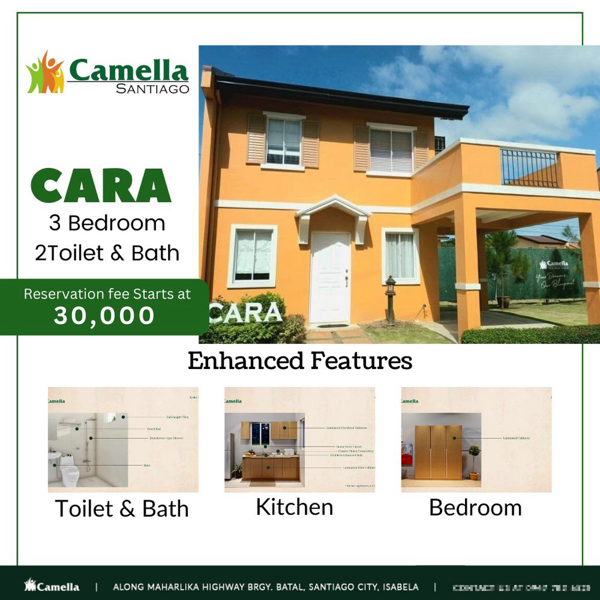 House and lot in Santiago City Cara 3 Bedroom with Enhanced Features