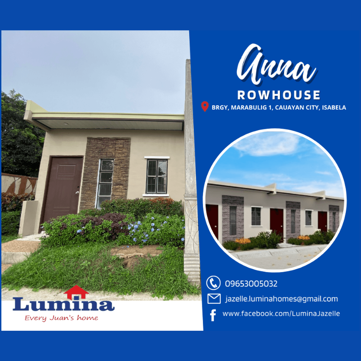 1BR Anna Rowhouse for Sale Lumina Cauayan, Isabela [House and Lot 🏘️