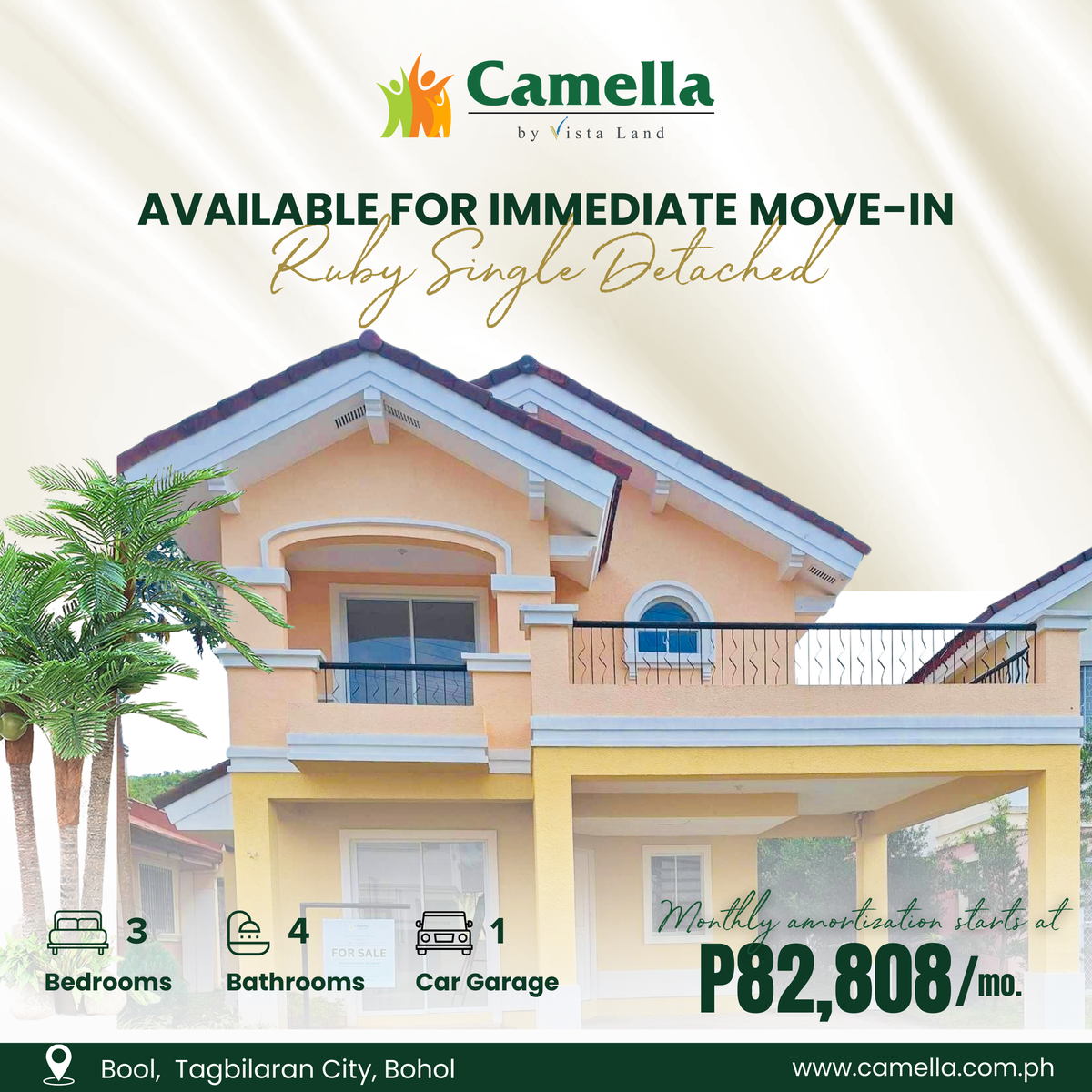 3bedroom Ruby Single Detached House For Sale in Tagbilaran Bohol