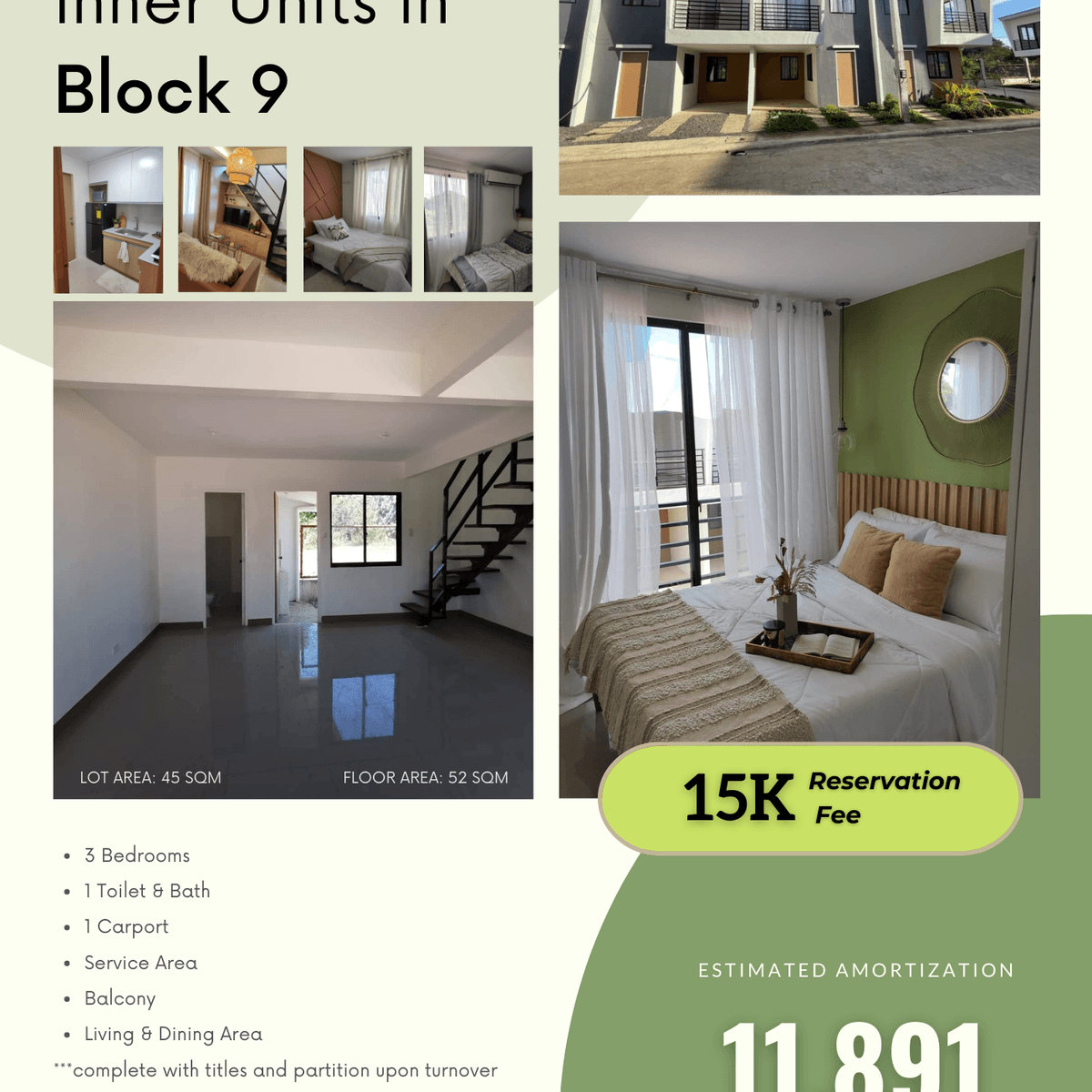 Townhouse Inner Unit For Sale in Ecoverde Kaiyo Cagayan de Oro City