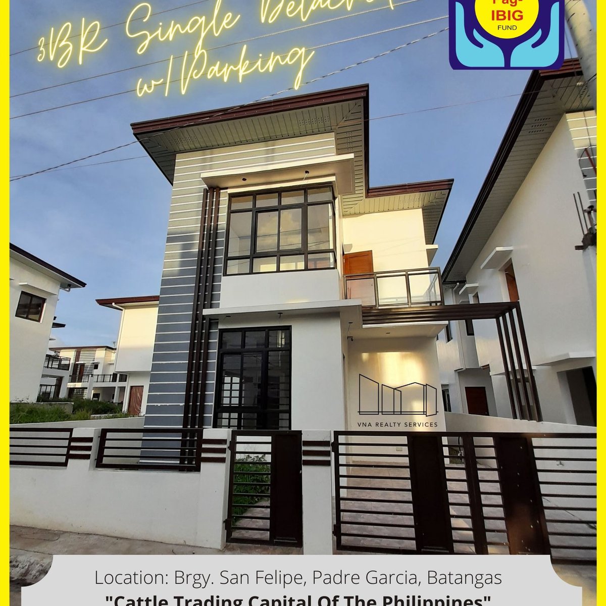 PAG-IBIG - MODERN DESIGNED SINGLE DETACHED HOUSE AND LOT WITH PARKING ...