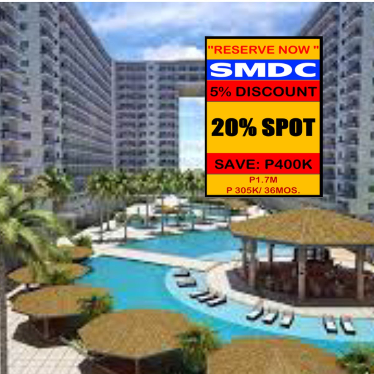 SHELL RESIDENCES Condo FOR SALE in SMDC Mall Of Asia Pasay City