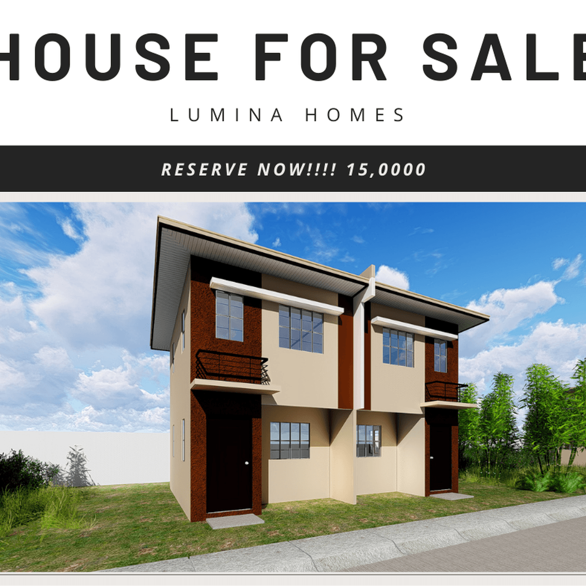 3-bedroom Duplex / Twin House For Sale in Bauan Batangas
