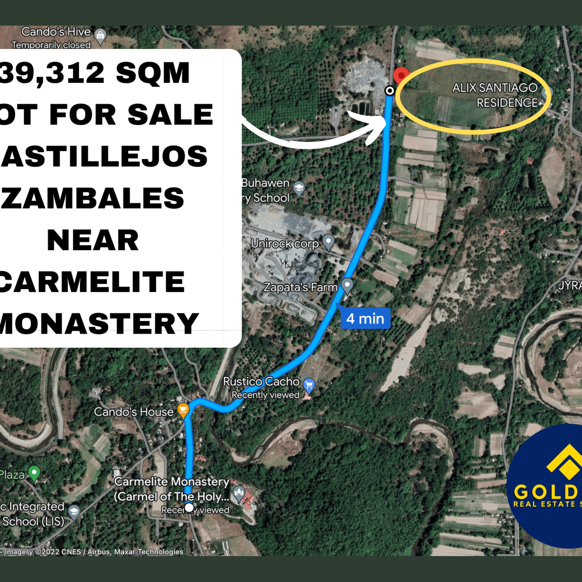 39,312 Sqm Agri Lot For Sale in Castillejos Zambales Along Main Road