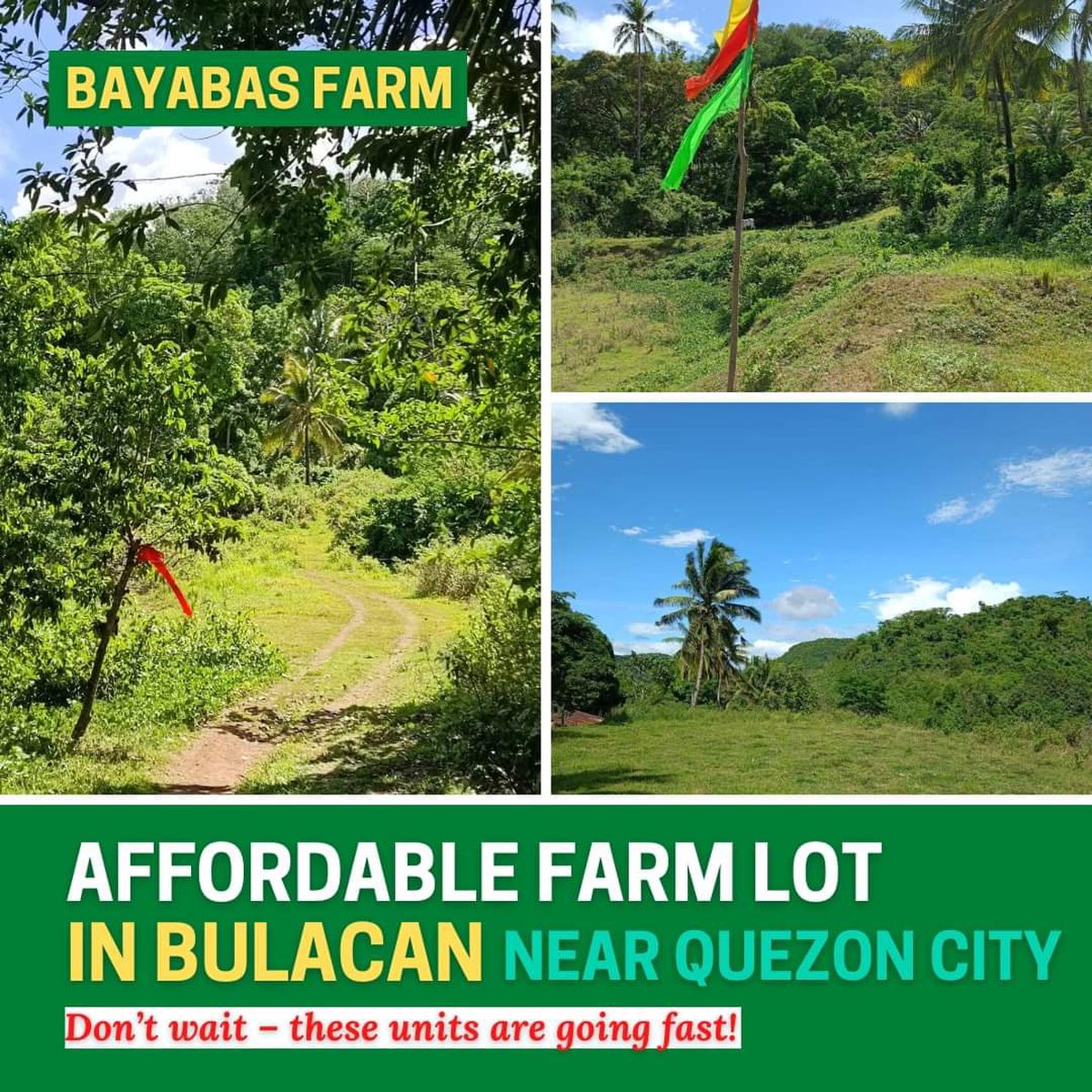 100 sqm Residential Farm in Dona Remedios Trinidad. [Lot 🚜] (August