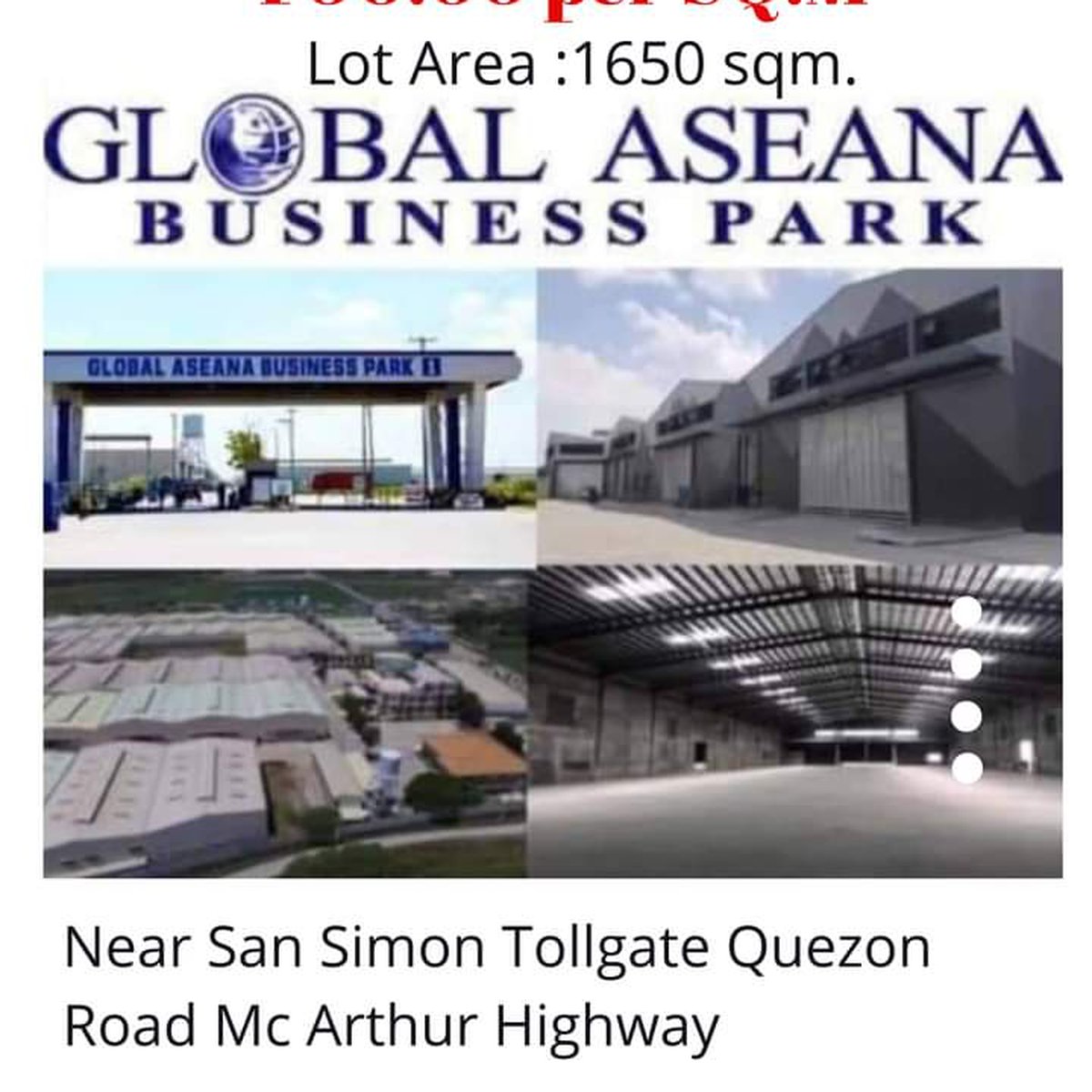 Affordable warehouse for lease in San Simon Pampanga (P90.00 per sqm