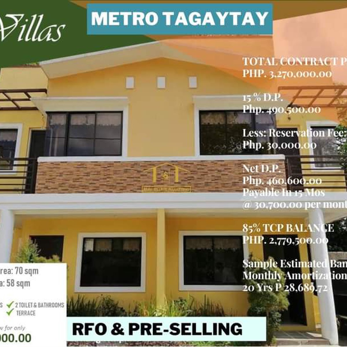 DUPLEX TYPE HOUSE AND LOT FOR SALE IN METRO TAGAYTAY [House and Lot 🏘️