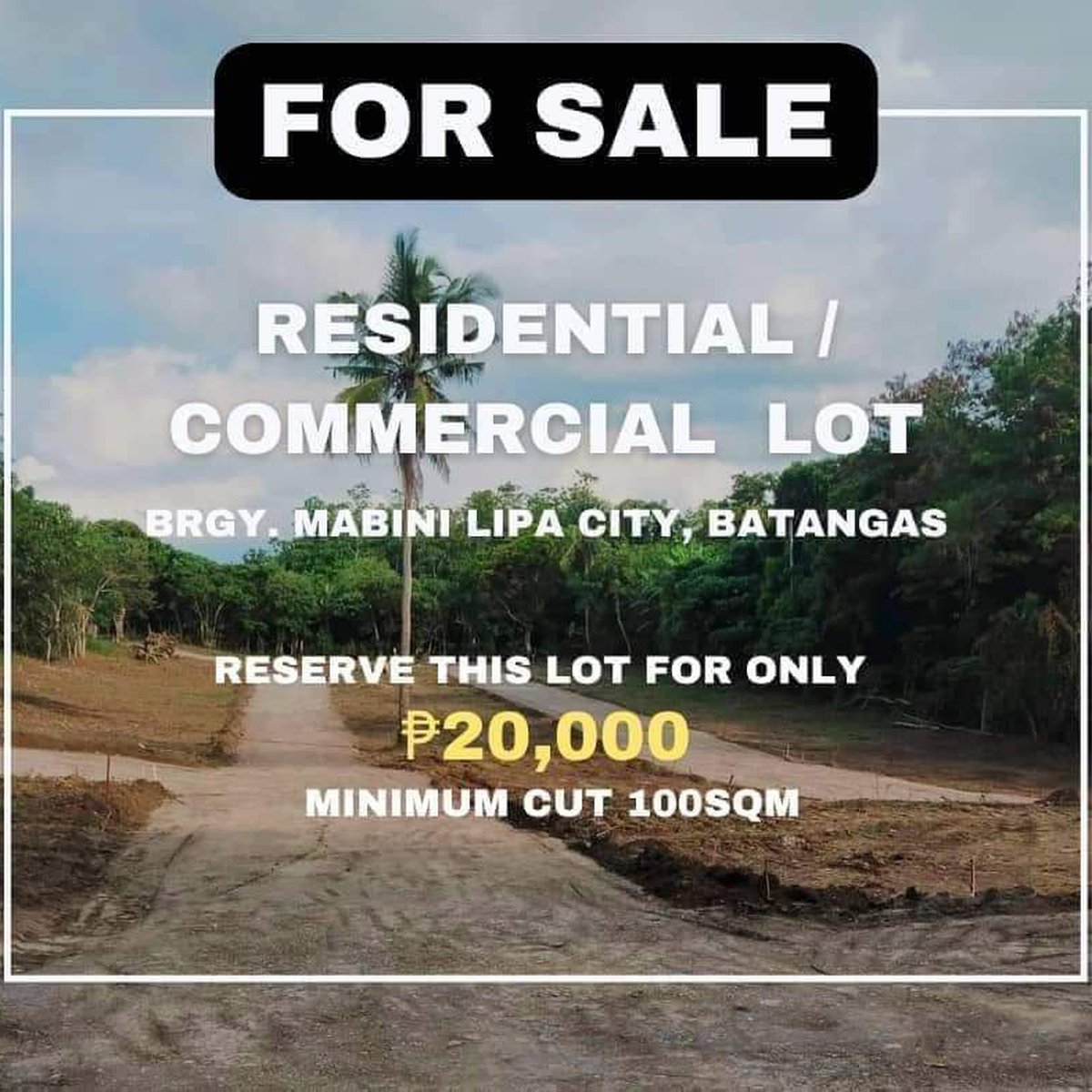 Residential / Commercial Lot for Sale Along Lipa - Ibaan Road
