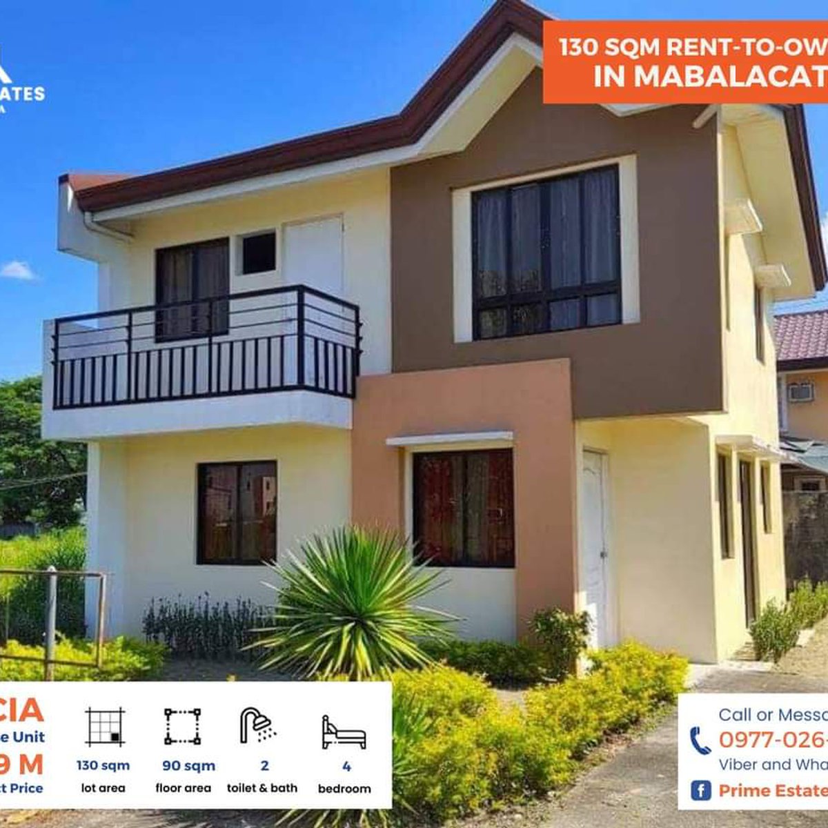 4 bedroom Single Attached house and lot for sale in Mabalacat Pampanga