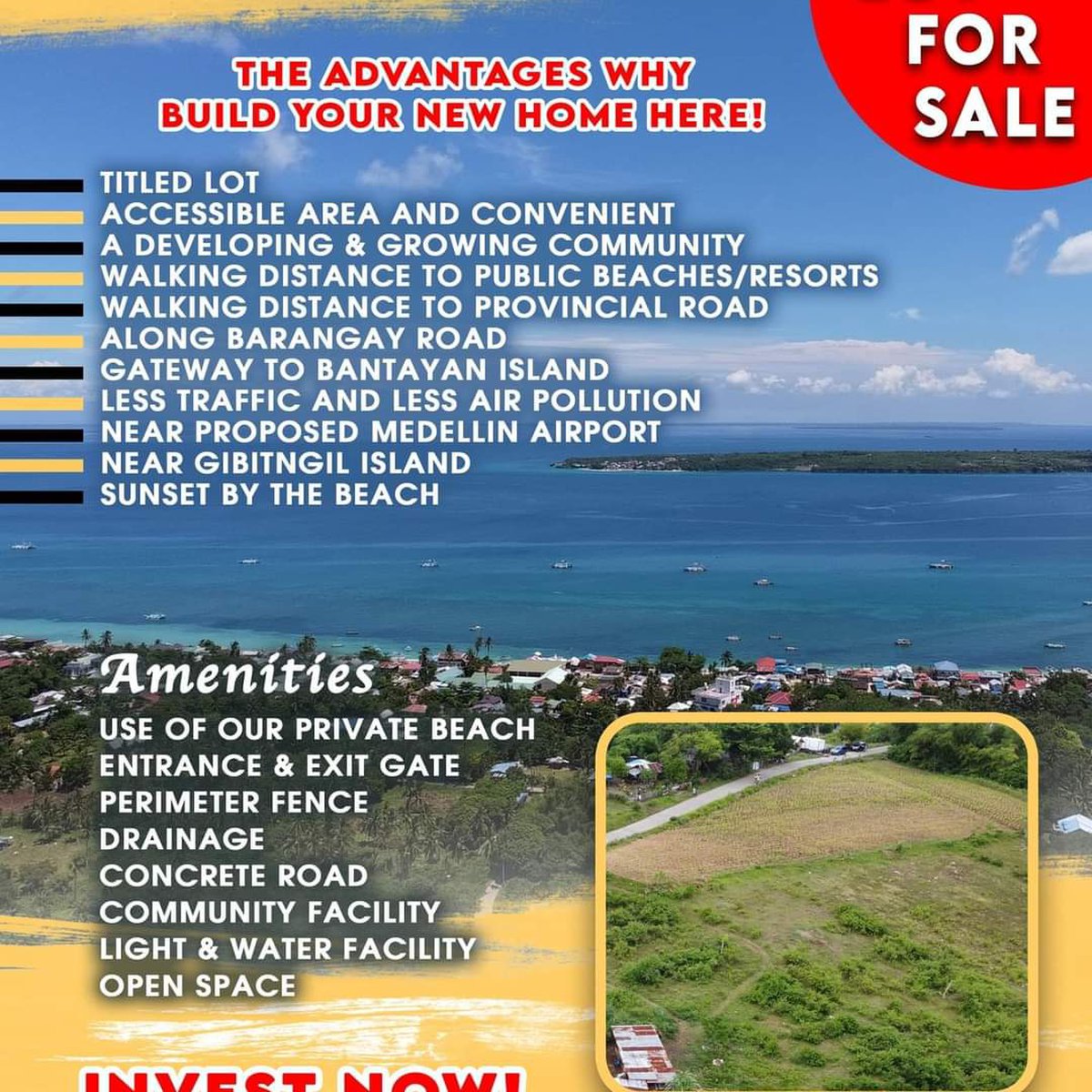 80 sqm Residential Lot for sale in Medellin Cebu near the beach [Lot 🚜
