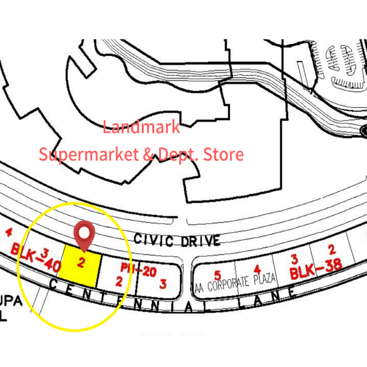 Commercial Lot For Sale Across Landmark, Festival Mall [Lot 🚜] (March