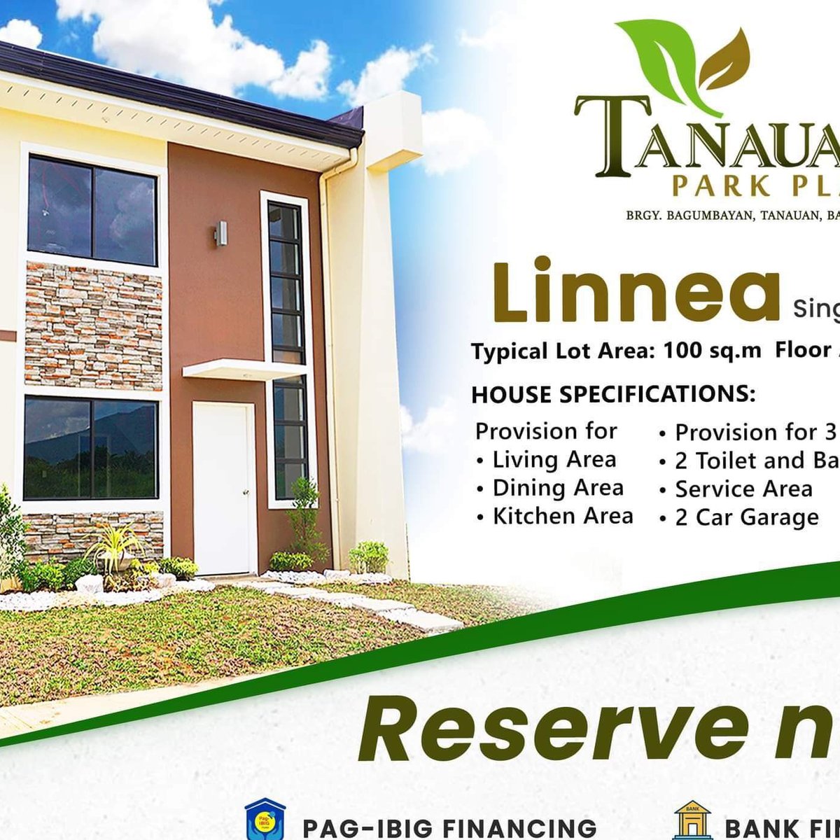 3 bedroom single attached House for sale in Tanauan Batangas