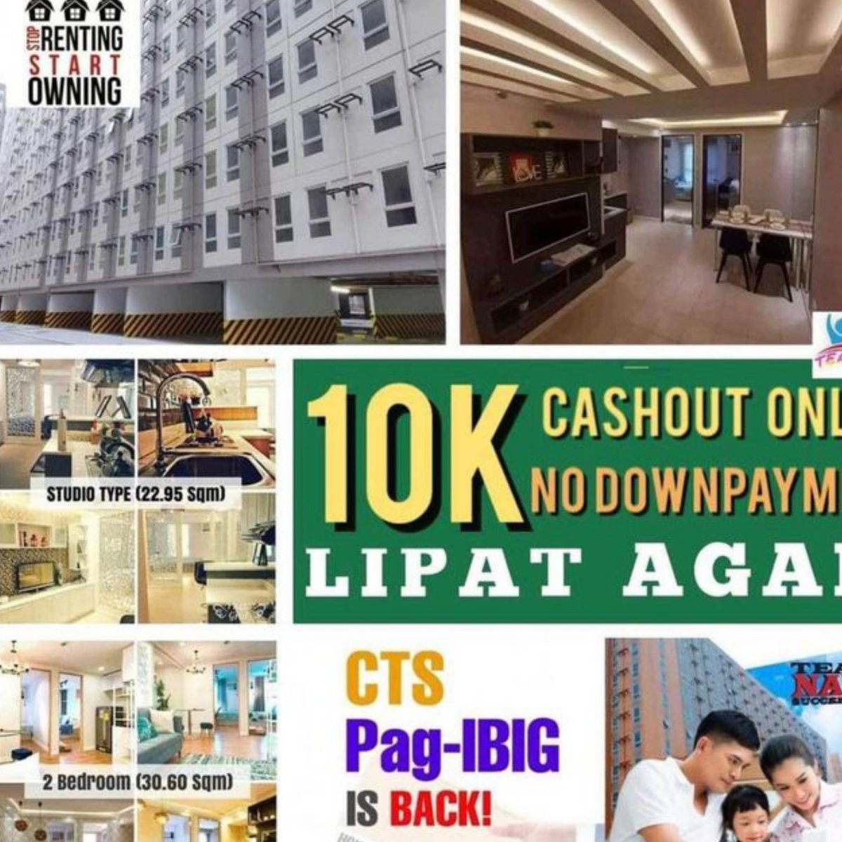 30.00 sqm 2-bedroom Condo For Sale in Pasig Metro Manila
