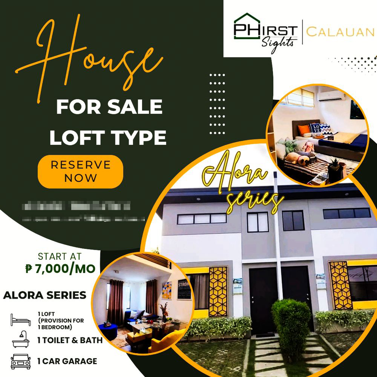 1Bedroom (Loft Type) House For Sale in Calauan Laguna [House and Lot 🏘️] (April 2024) in