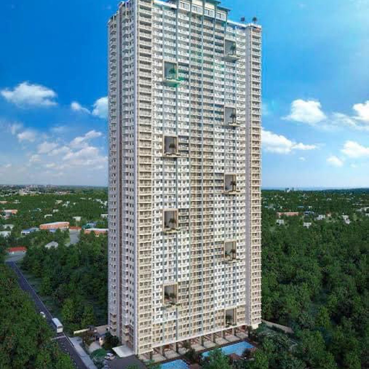 2 bedroom rfo condo with balcony Near Ateneo de manila,miriam college