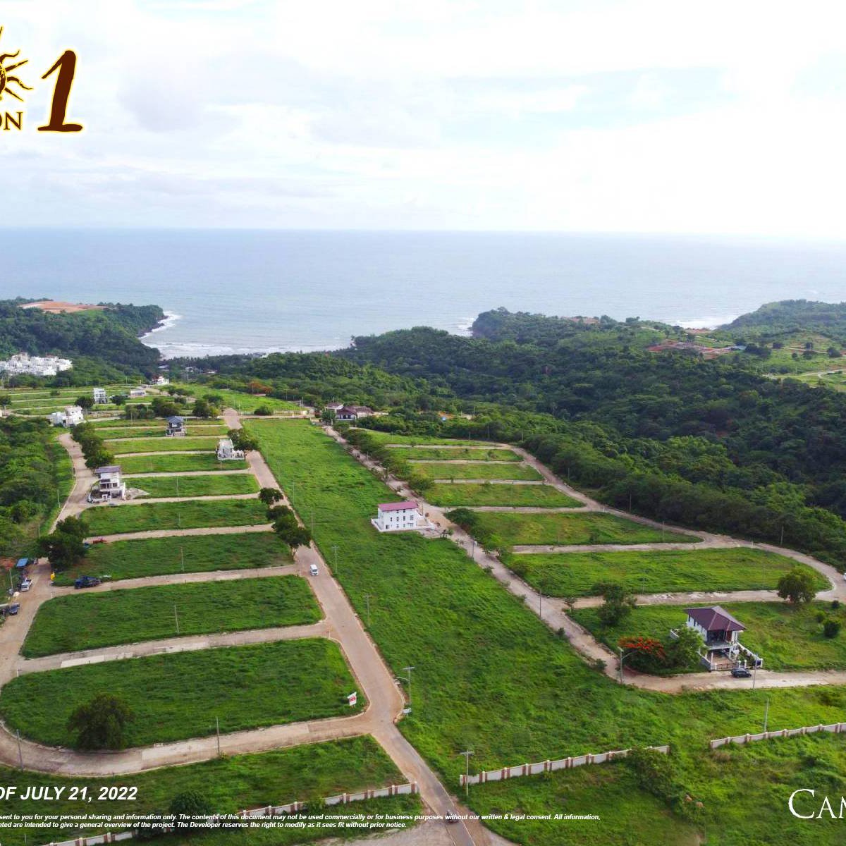 Residential lot by the beach with overlooking sea,mountain and golf