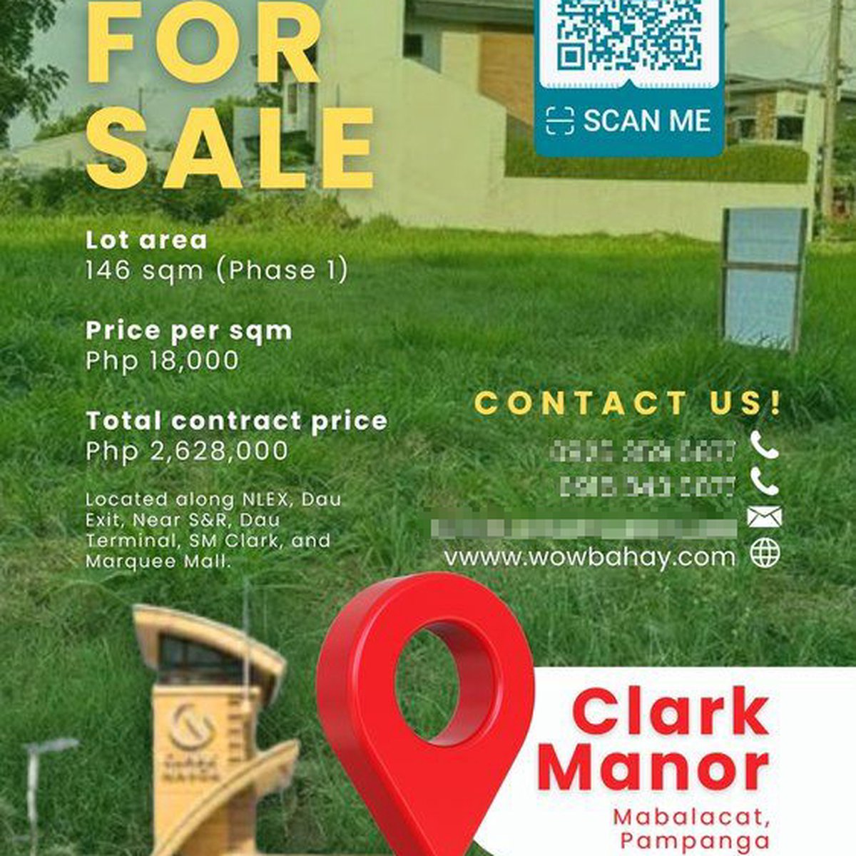 146 sqm Residential Lot For Sale in Mabalacat Pampanga [Lot 🚜] (May