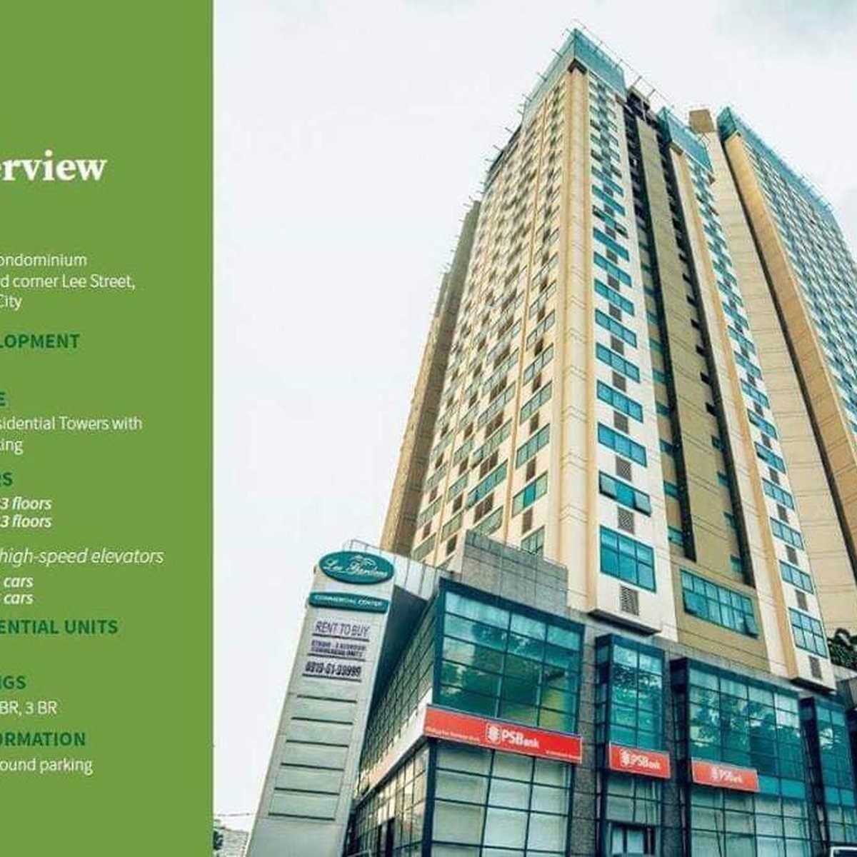 3 bedroom rent to buy units at LEE Gardens condo in Mandaluyong [Condo