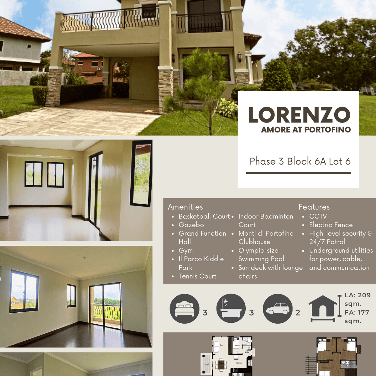 Lorenzo Amore Portofino Ready Home House for Sale Daang Hari Alabang