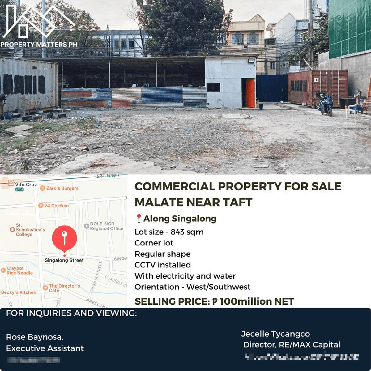 COMMERCIAL PROPERTY FOR SALE MALATE NEAR TAFT [Lot 🚜] (May 2024) in