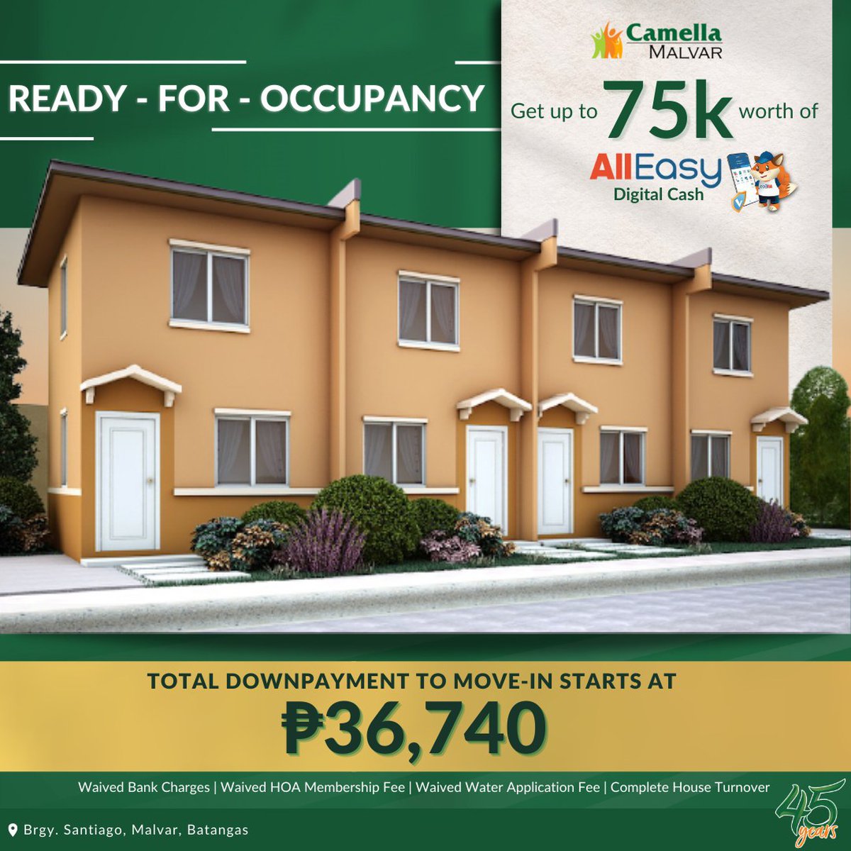 ReadyforOccupancy Units in Camella Malvar [House and Lot 🏘️] (March 2023) in Malvar, Batangas