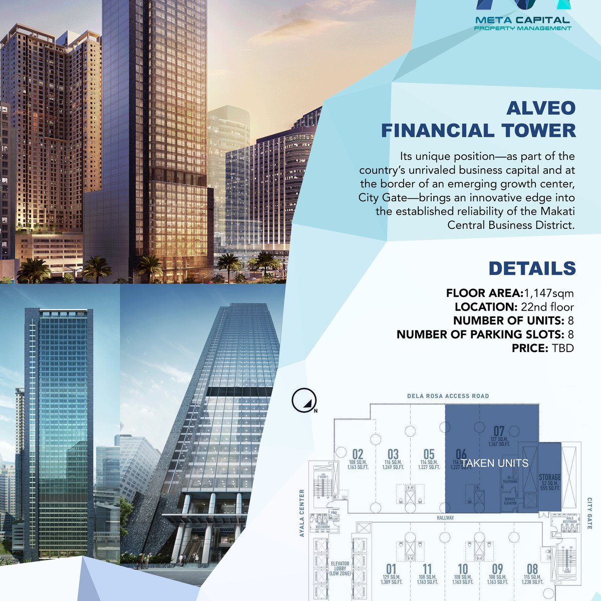 Office for Rent/Lease Alveo Financial Tower 22nd flr [Commercial ...