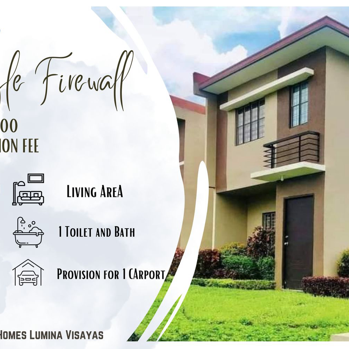 Angeli Single Firewall Lumina Visayas [House and Lot 🏘️] (February