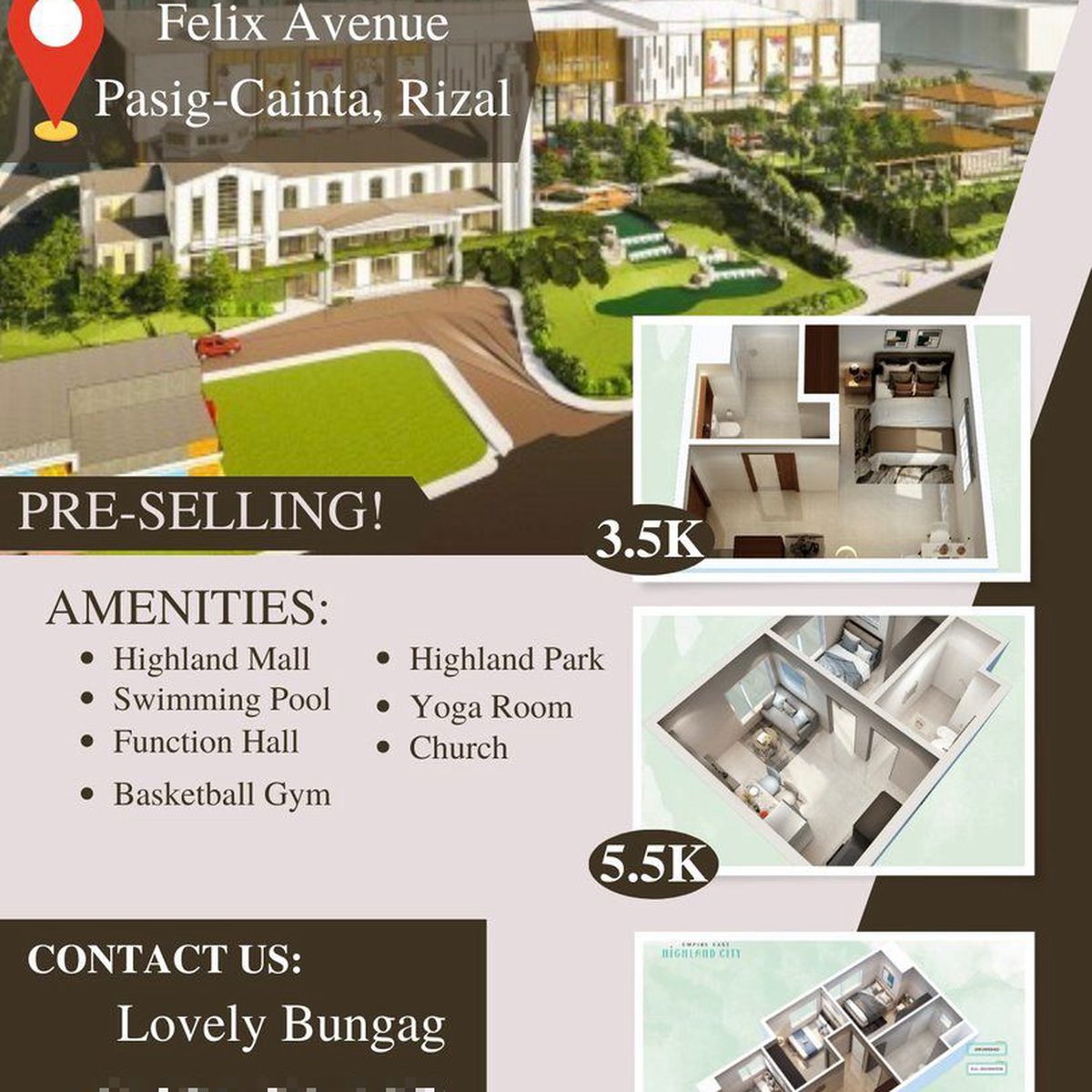 3500 MONTHLY Rent to Own Condo in PasigCainta LIFETIME OWNERSHIP