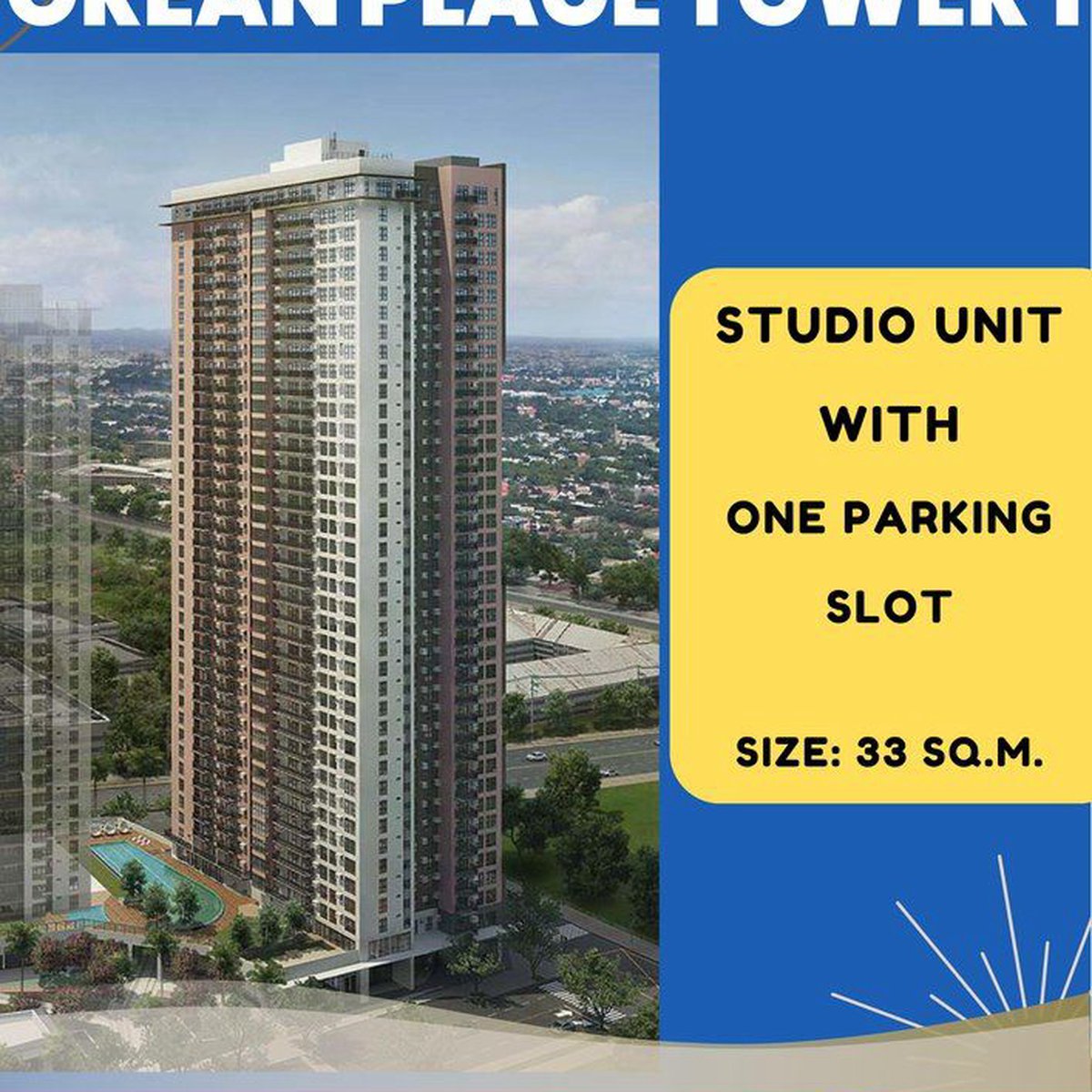 FOR SALE STUDIO UNIT WITH PARKING IN OREAN PLACE TOWER 1 [Condo 🏙️ ...