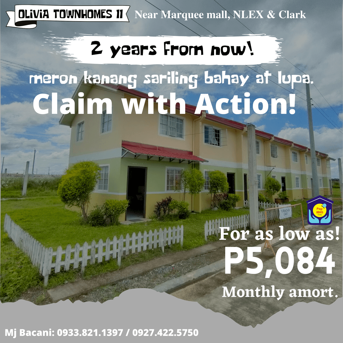 House and lot for sale Olivia Townhomes Angeles Pampanga [House and Lot