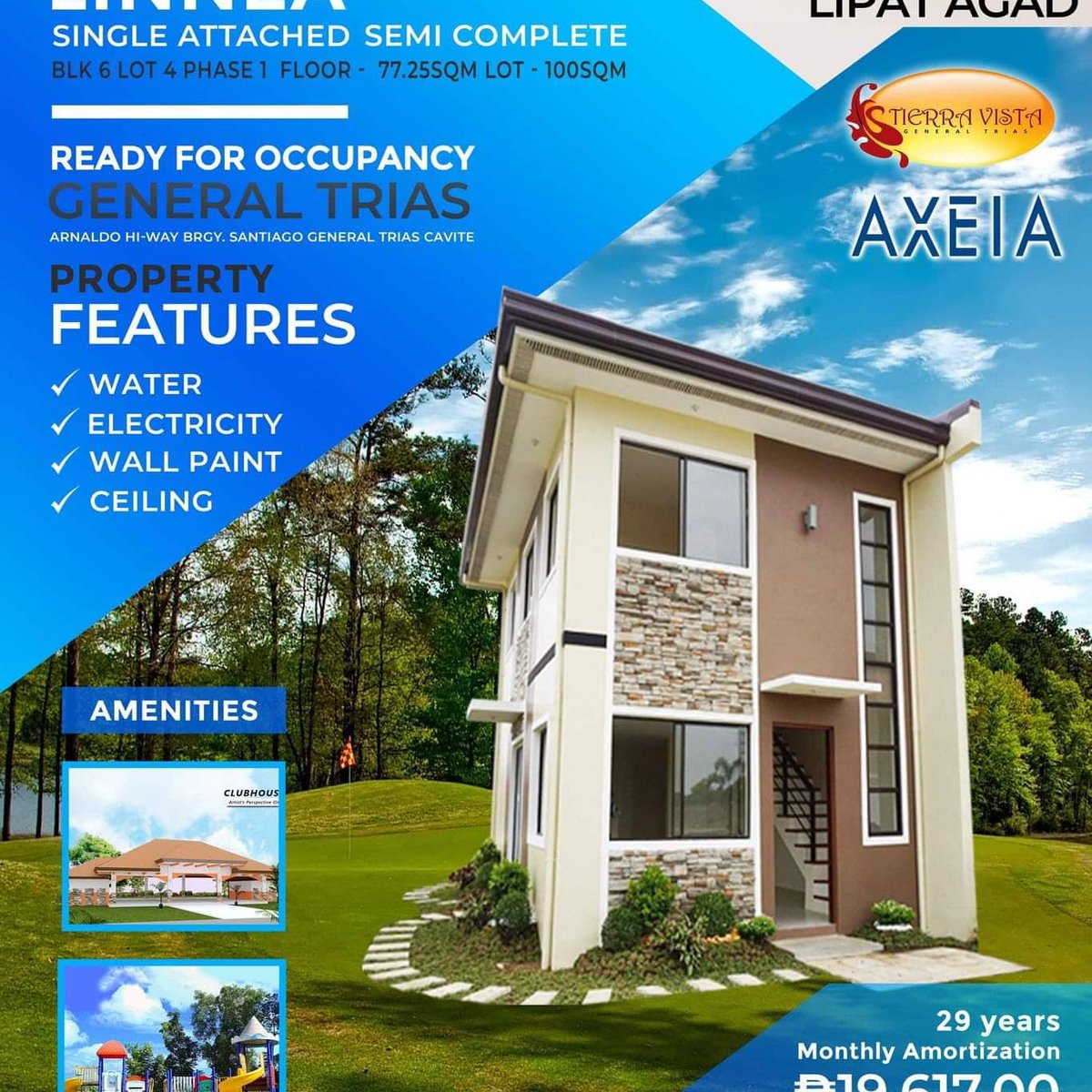 3bedroom Single Attached House For Sale in General Trias Cavite RFO