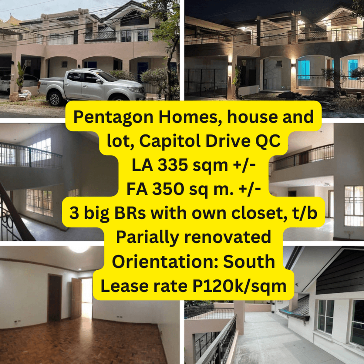 For Rent House and Lot at Pentagon Homes Capitol Drive Q.C [House and Lot 🏘️] (December 2022) in