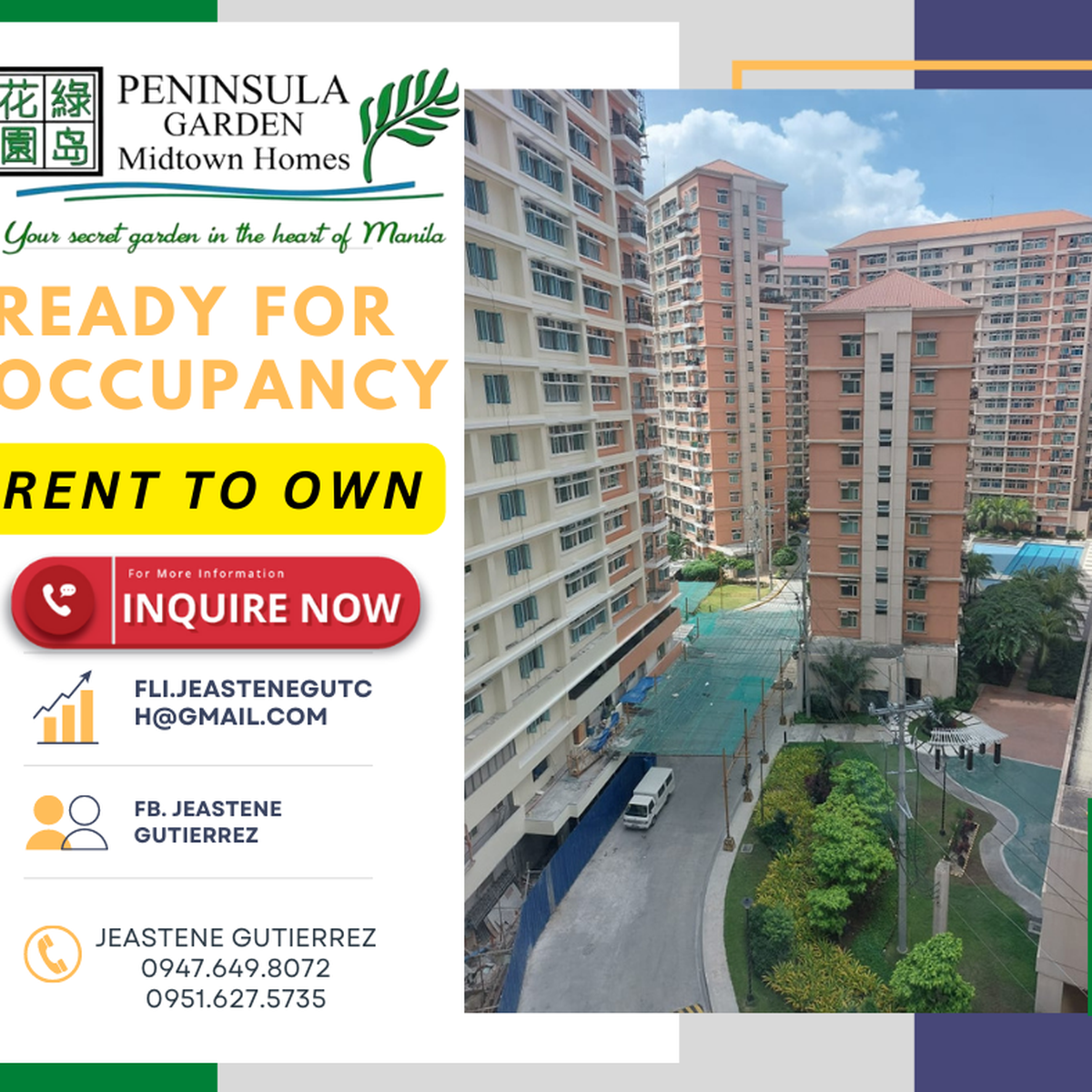 Ready for occupancy condo in manila near landers otis rent to own