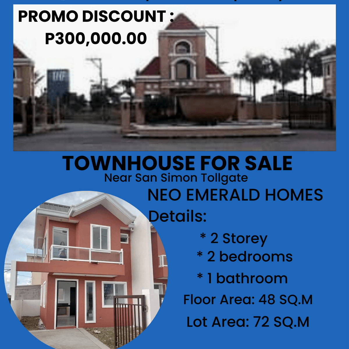 Townhouse for Sale in La Trevi San Simon Pampanga [House and Lot 🏘️
