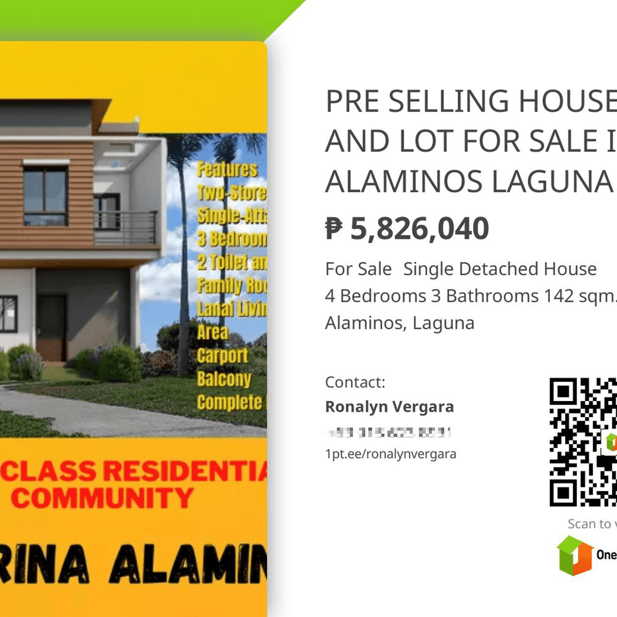 PRE SELLING HOUSE AND LOT FOR SALE IN ALAMINOS LAGUNA [House and Lot 🏘️