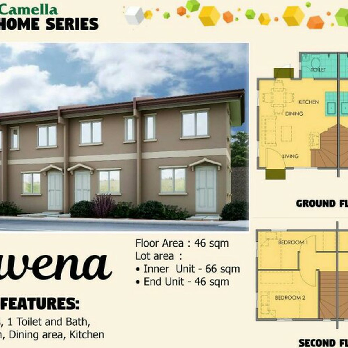 Ravena Inner unit For sale in The Island Park Dasmarinas Cavite! [House