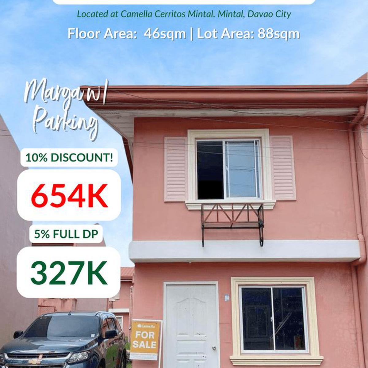 2bedroom House For Sale in Camella Cerritos Mintal Davao City [House and Lot 🏘️] (July 2023) in