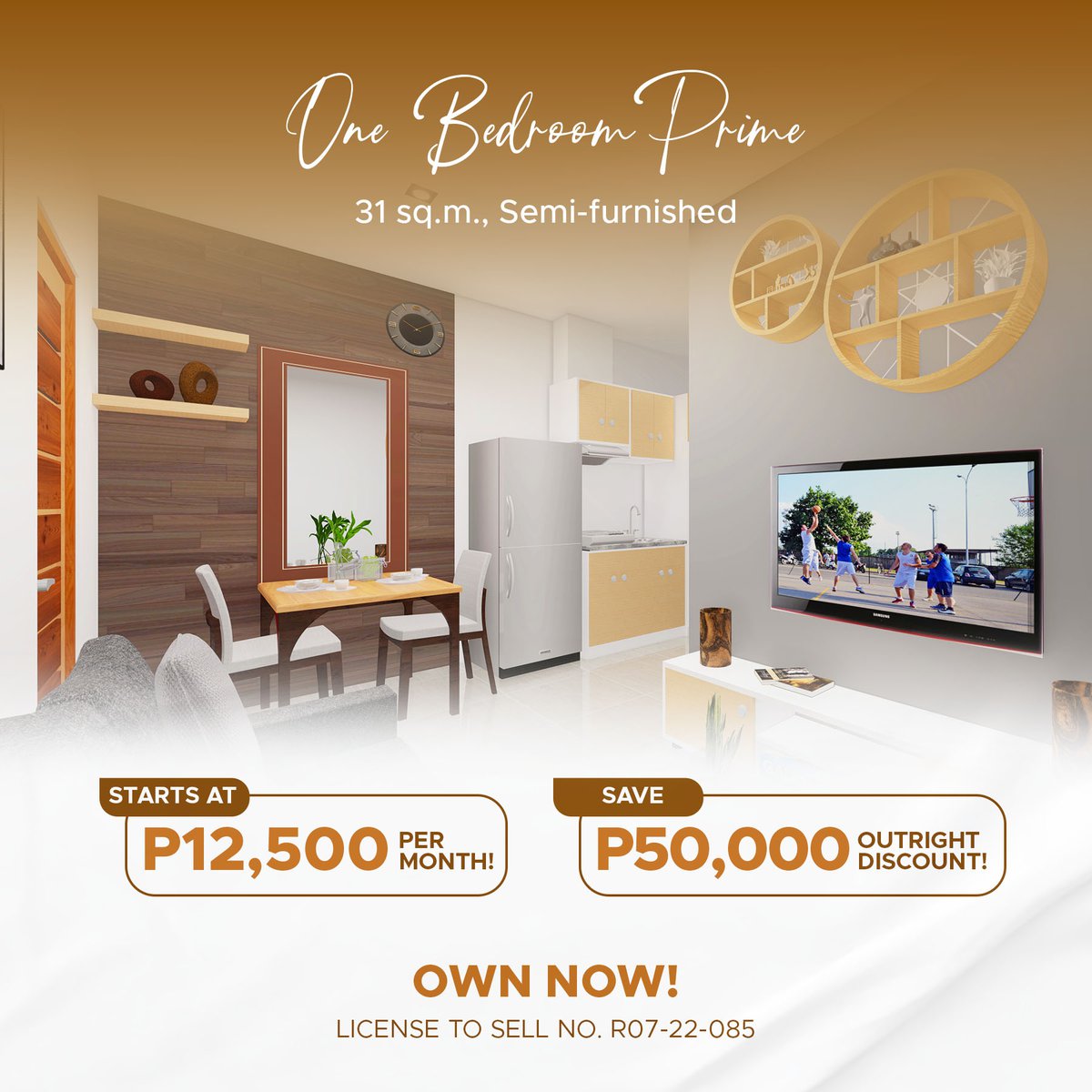 31.00 sqm 1-bedroom Condo For Sale in Panglao Bohol