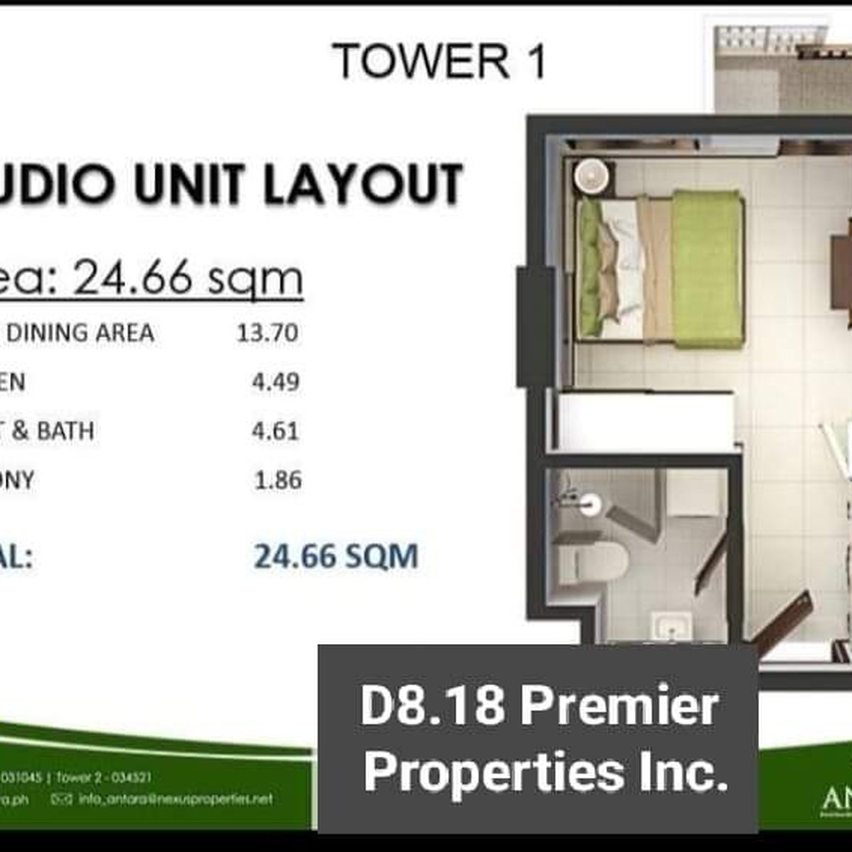 RFO 24.66 sqm Studio Condo For Sale thru PagIBIG in Talisay Cebu