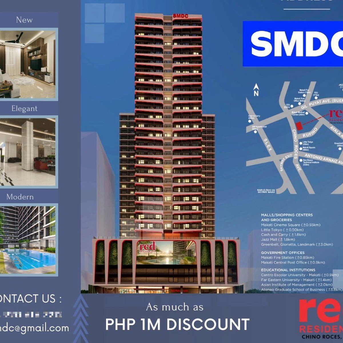 RED RESIDENCES by SMDC in Chino Roces Makati City [Condo 🏙️] (June 2024 ...