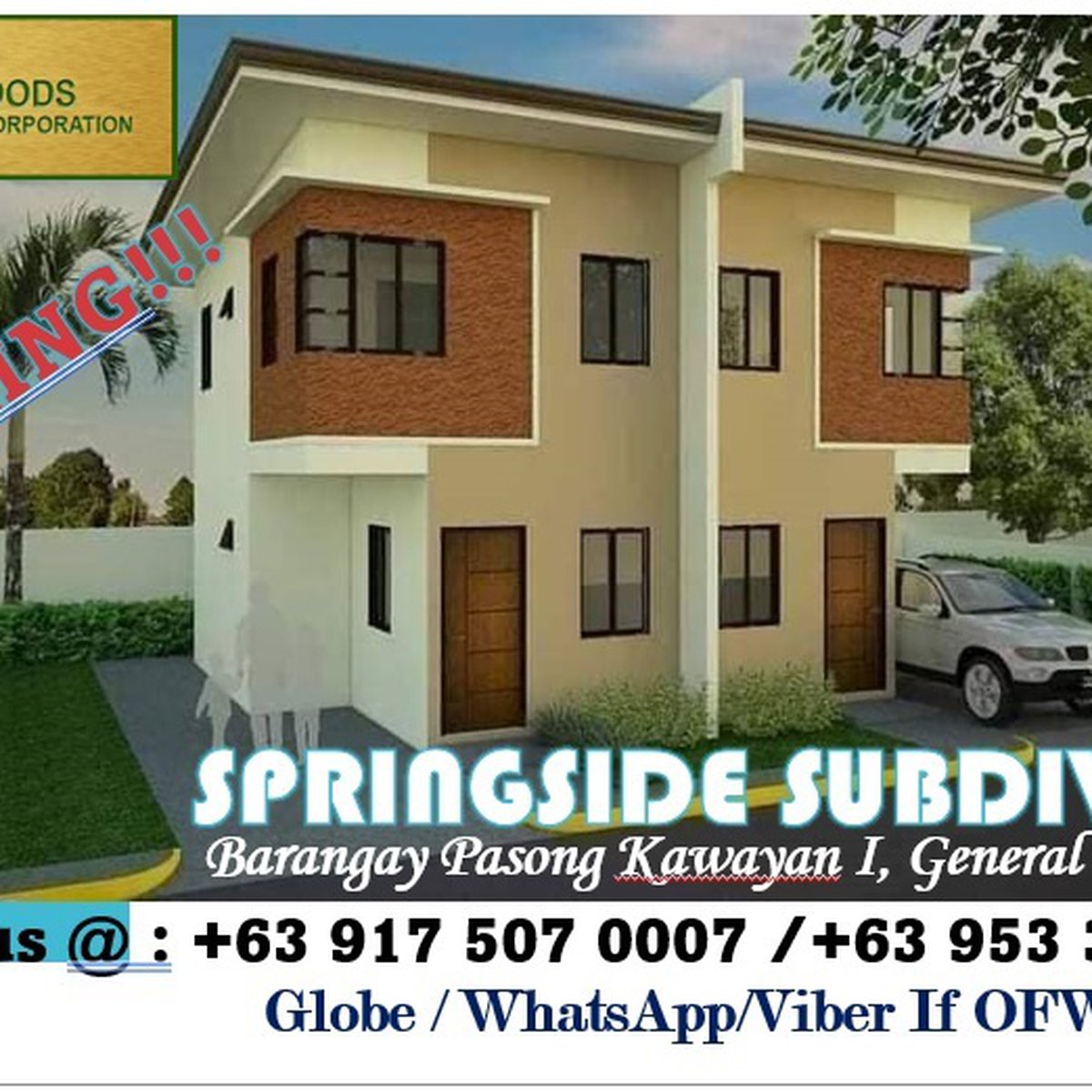 Springside 3bedroom Duplex / Twin House For Sale in GenTrias Cavite