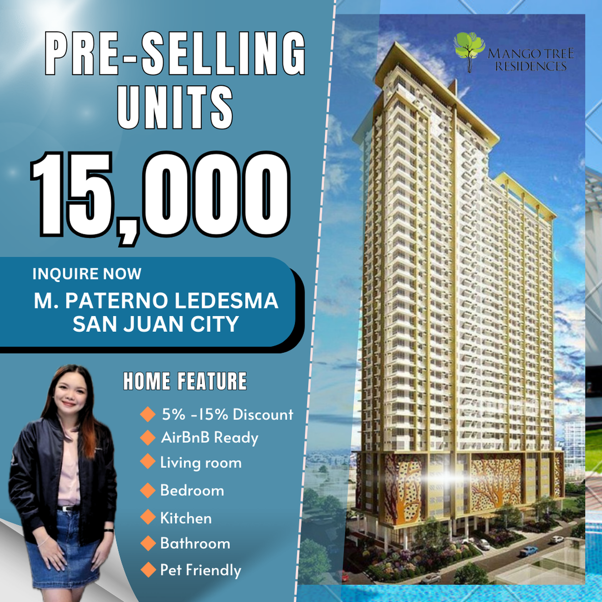 Rent to Own Condo St. Paul La Salle Xavier Hills San Juan Mango Tree