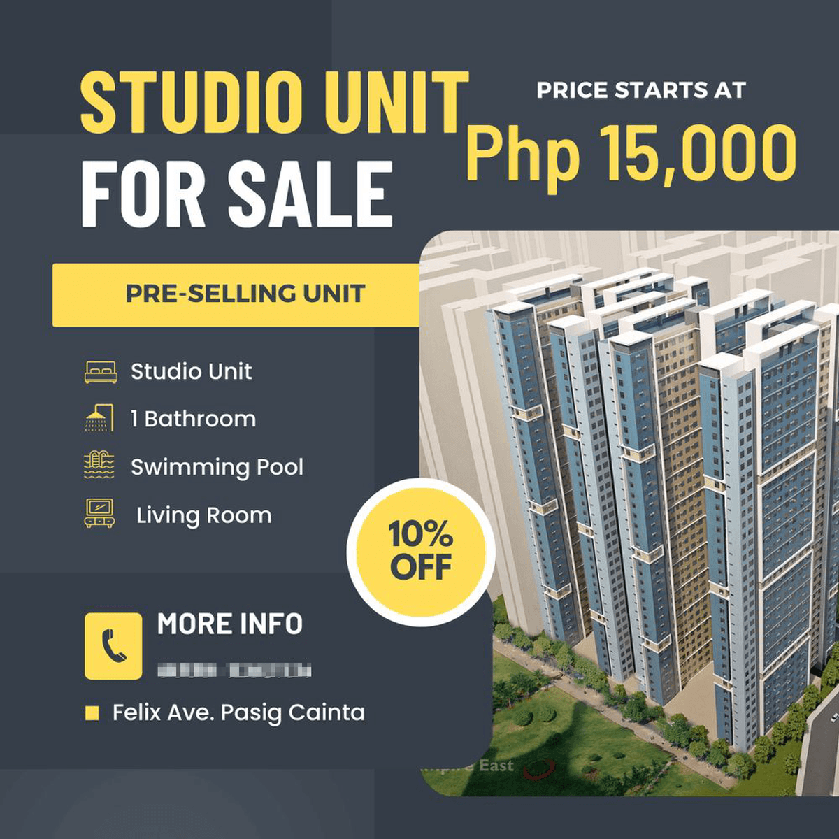 2 Bedroom 15,000 Monthly Rent to Own NO Downpayment Rush Pasig Cainta