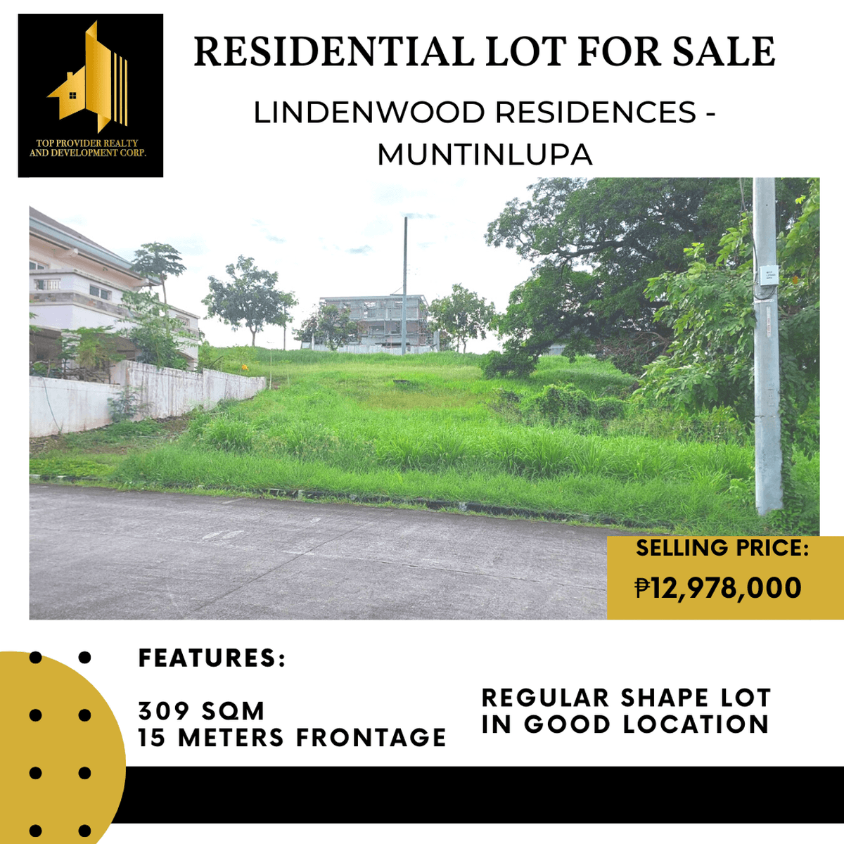 Residential Lot For Sale in Lindenwood Muntinlupa [Lot 🚜] (March 2023